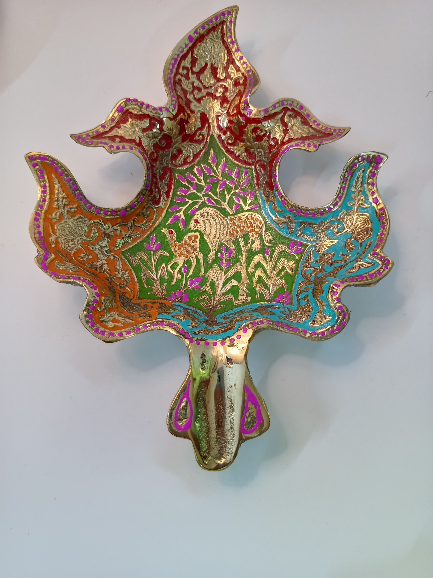 Brass Leaf Trinket Dish
