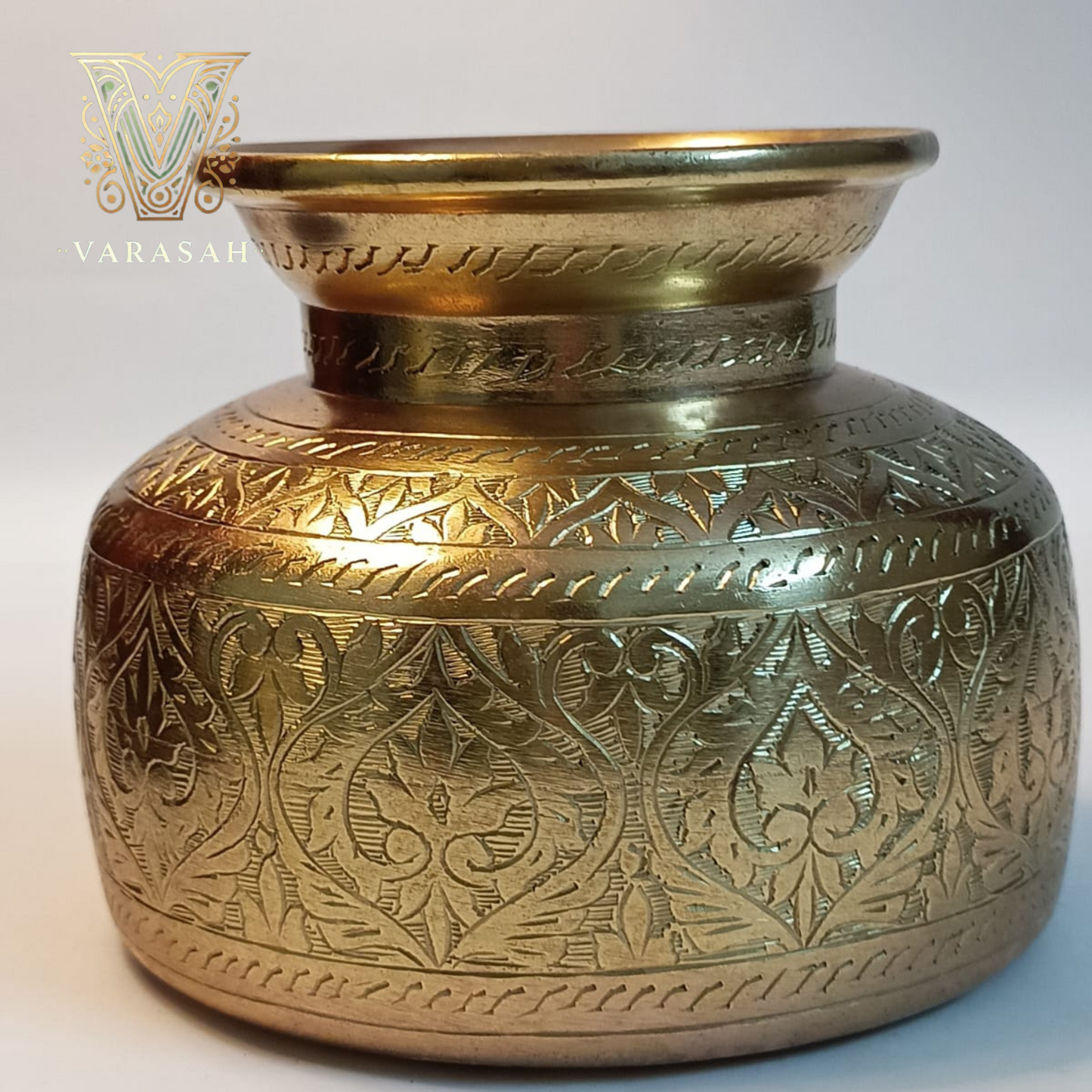 Antique Brass Decorative Jar