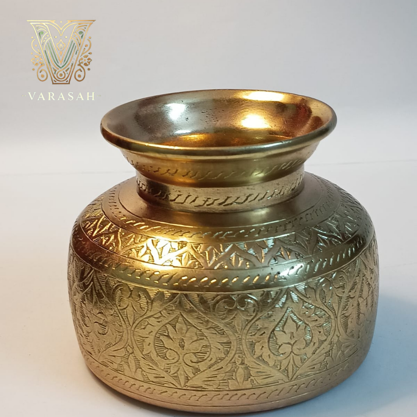 Antique Brass Decorative Jar