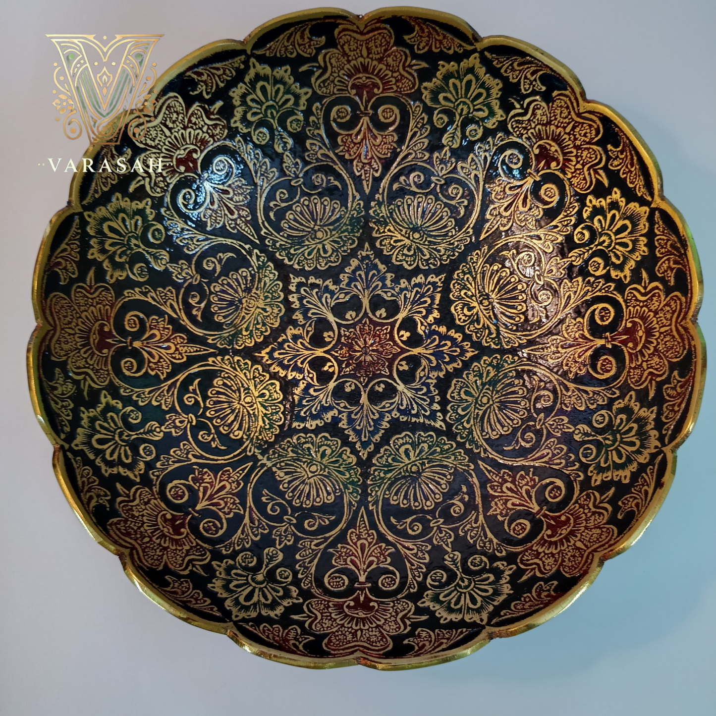 brass bowl painted