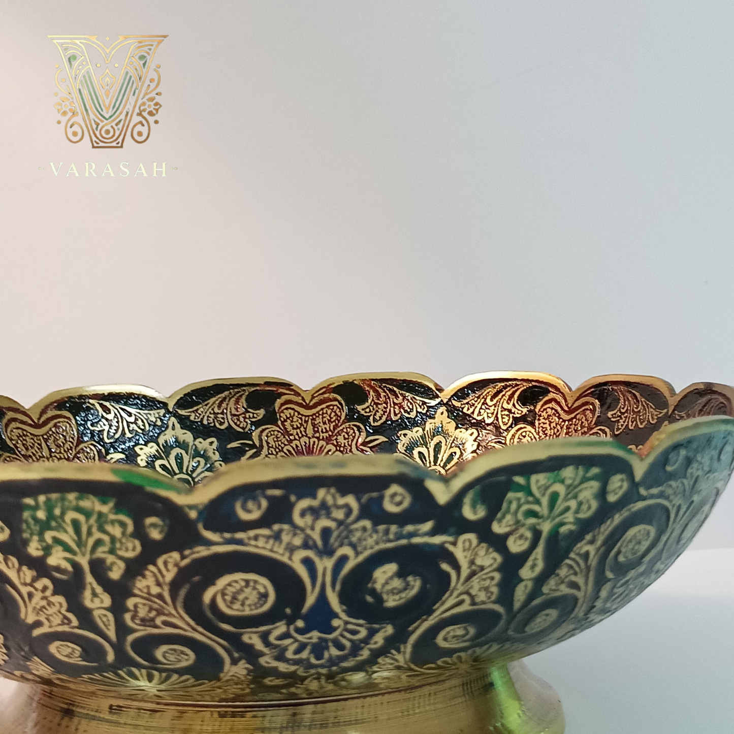 brass bowl painted
