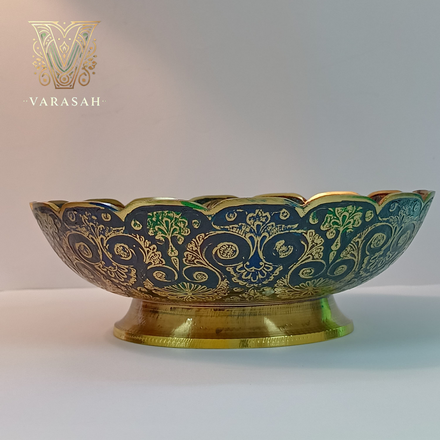 brass bowl painted