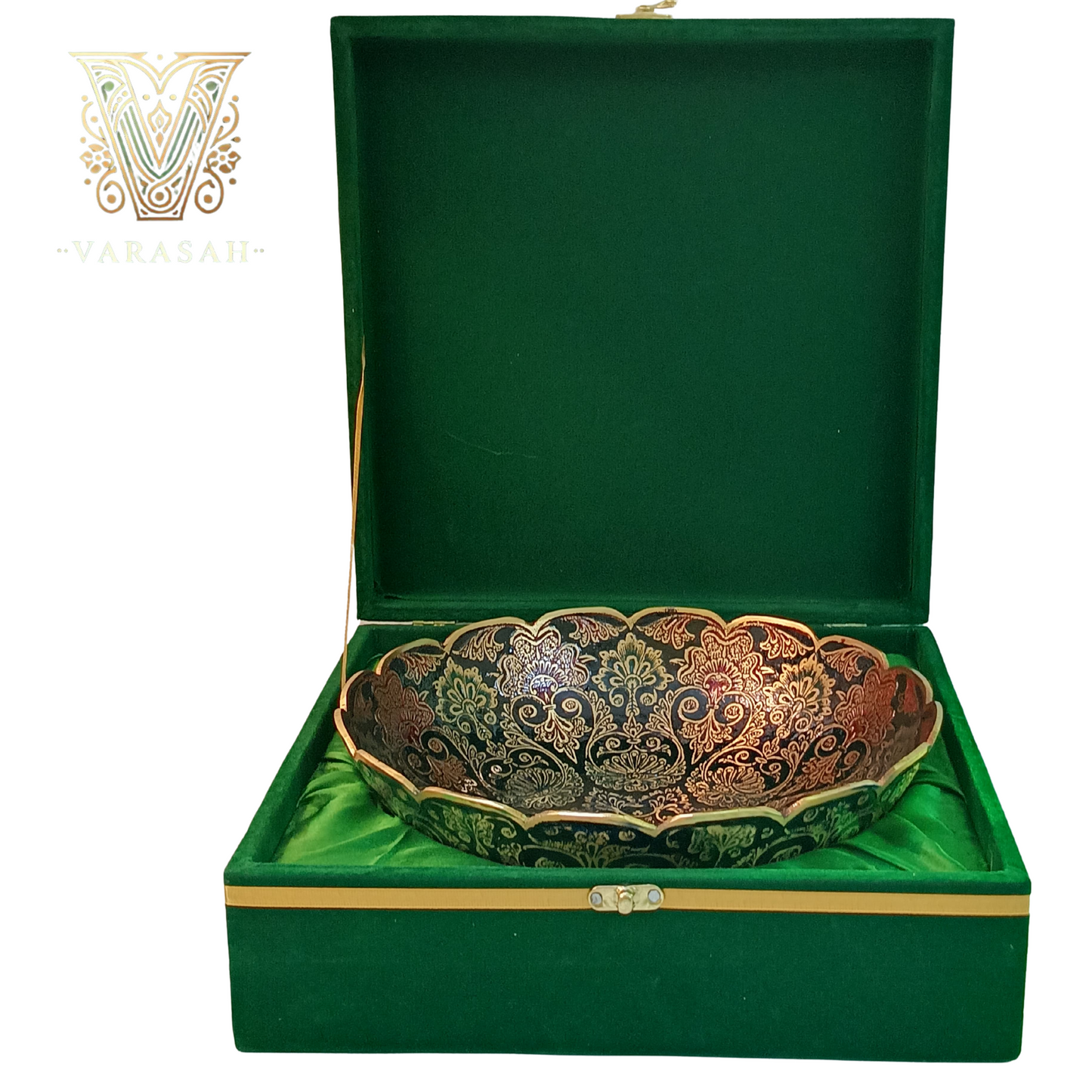 brass bowl painted