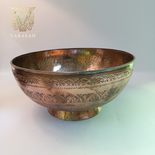 Antique copper bowl