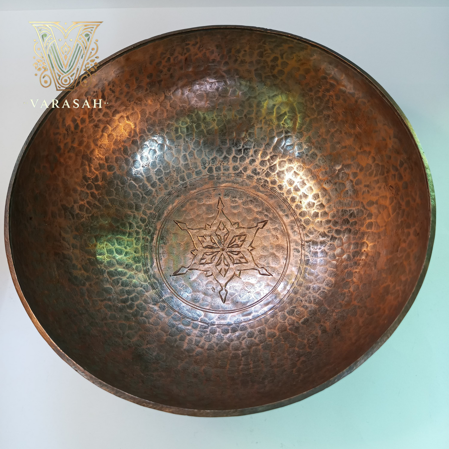 Antique copper bowl