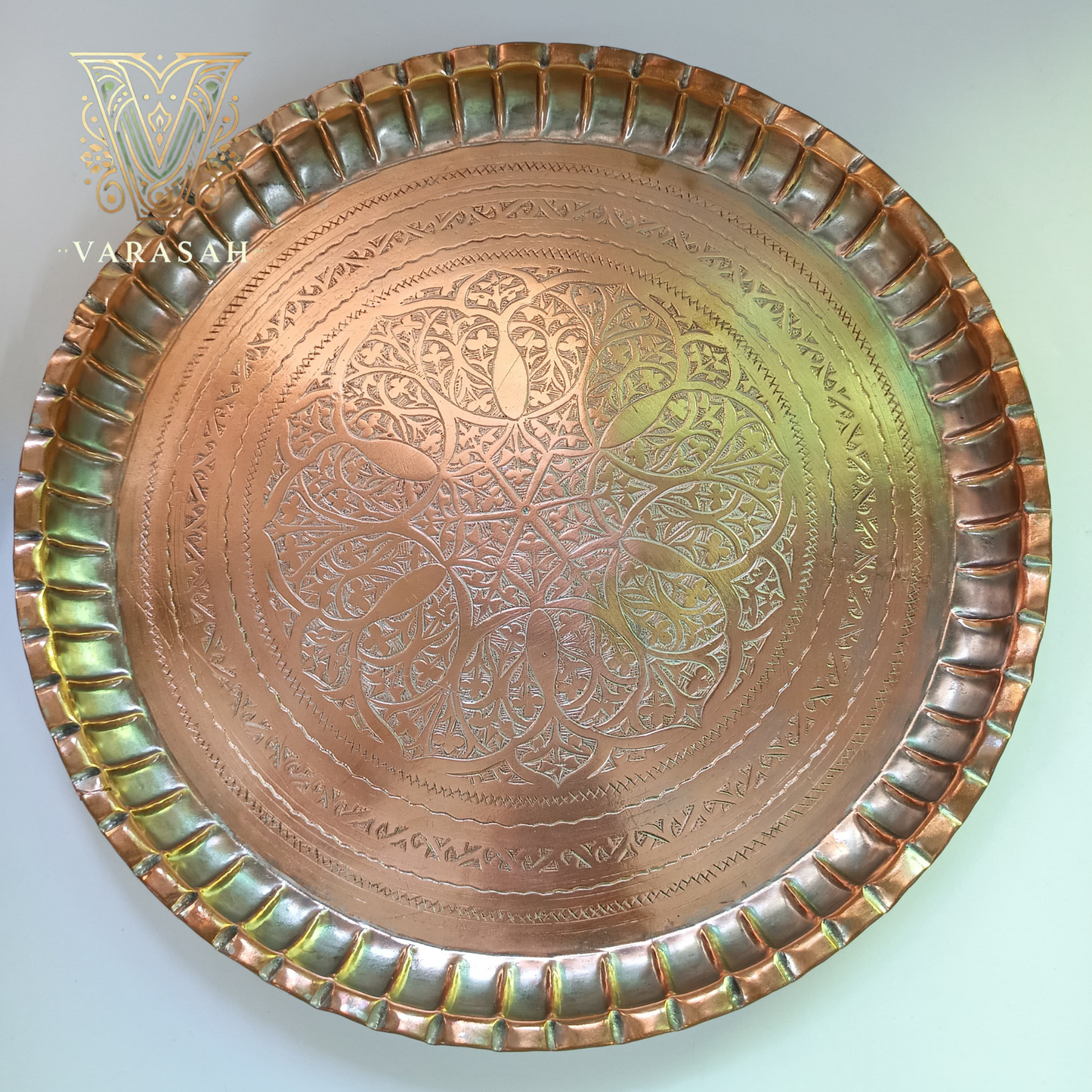 Antique copper thaal