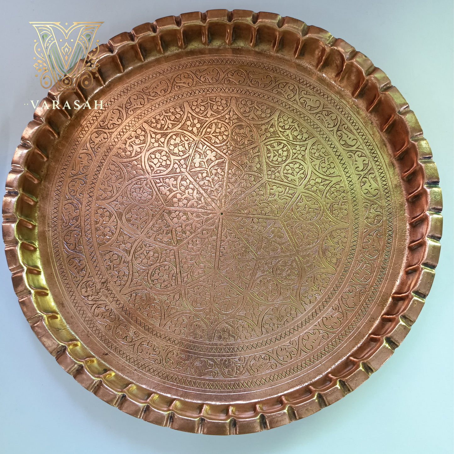 Antique copper thaal