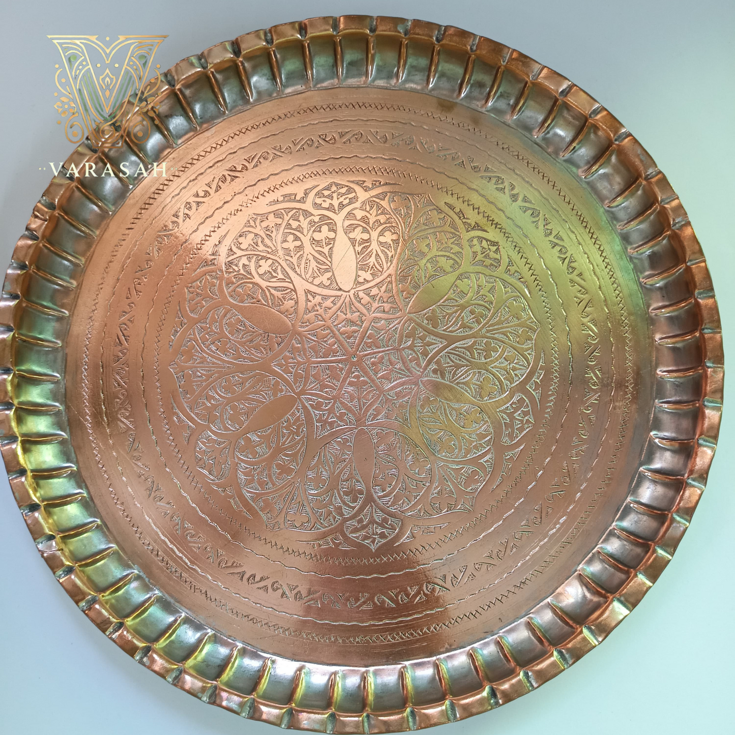 Antique copper thaal