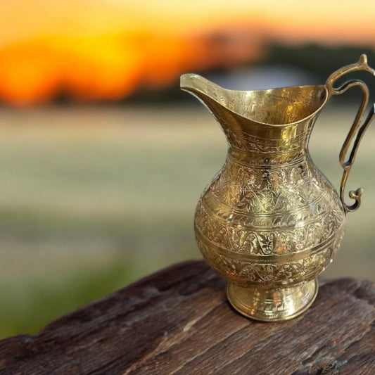 Antique Handmade Brass Jug