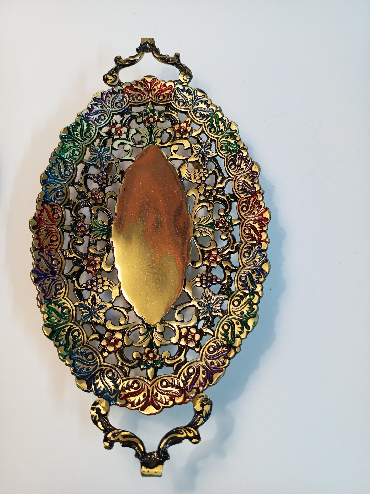 Decorative brass tray