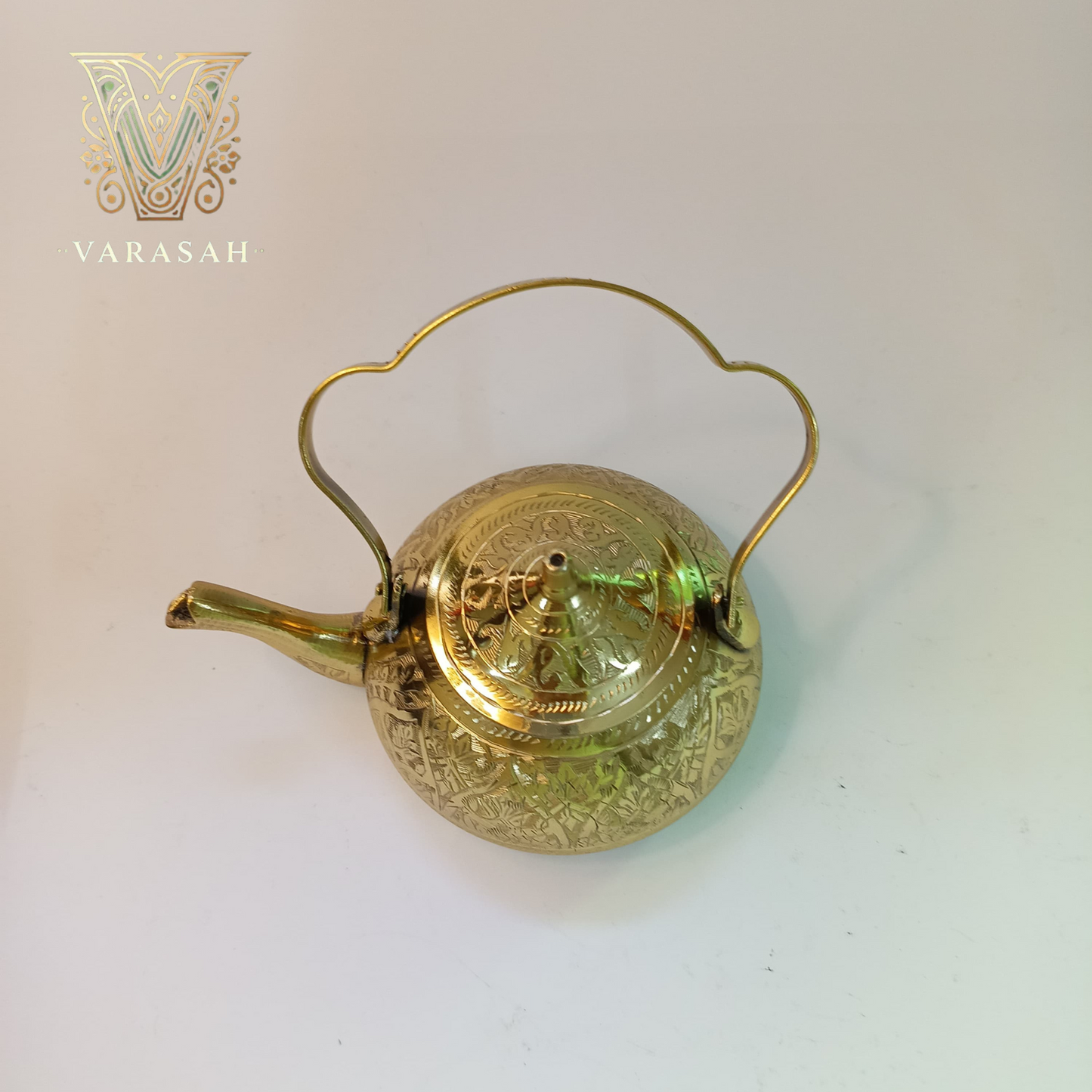 antique brass kettle