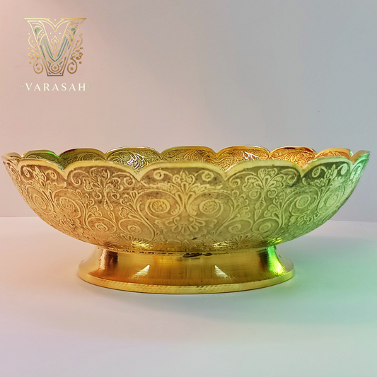 Brass bowl Golden color plated