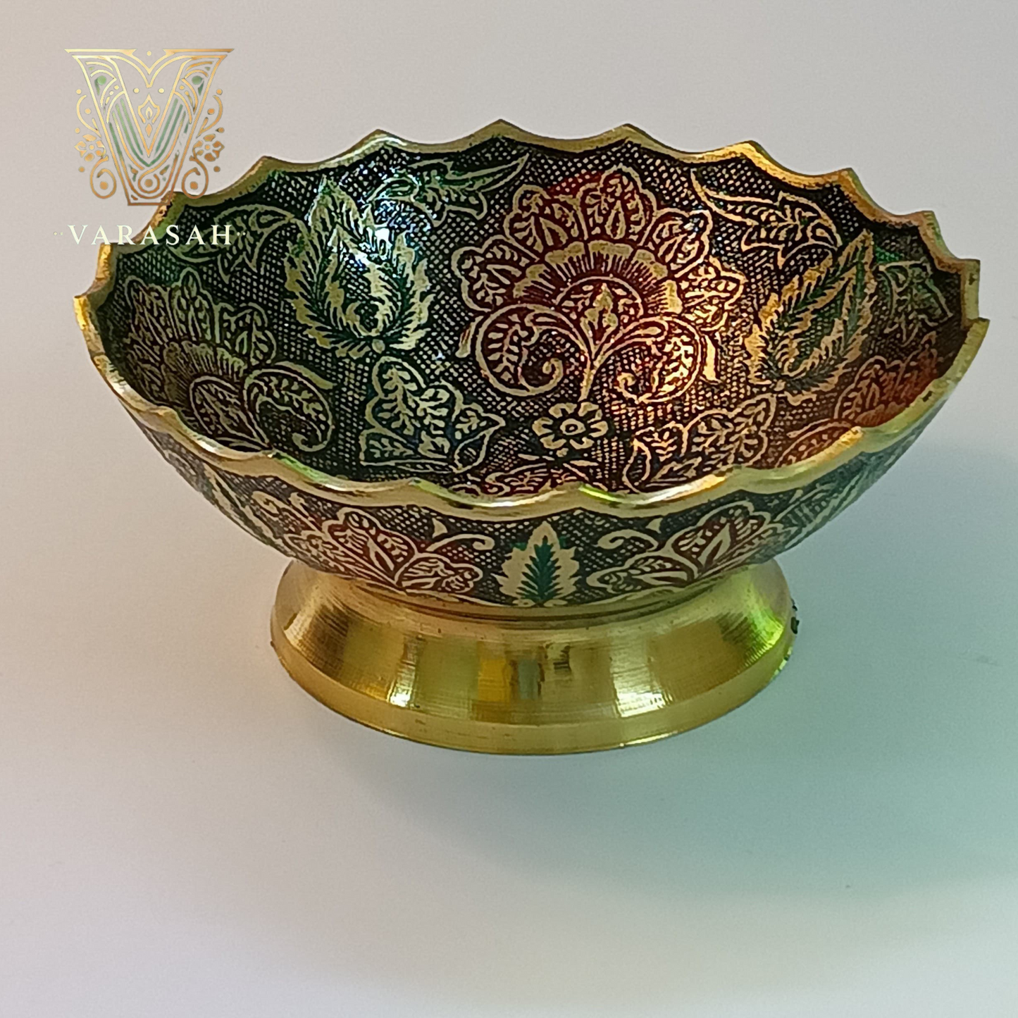 brass bowl painted small