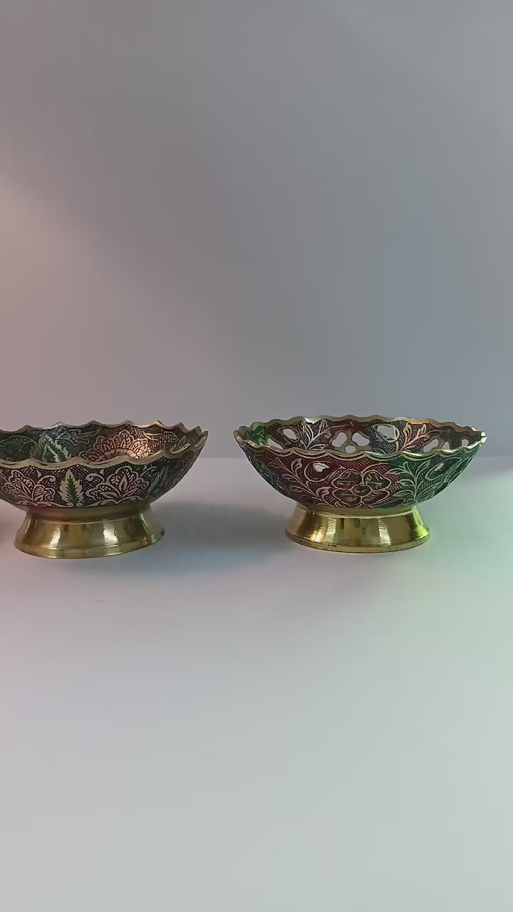 brass painted bowl small