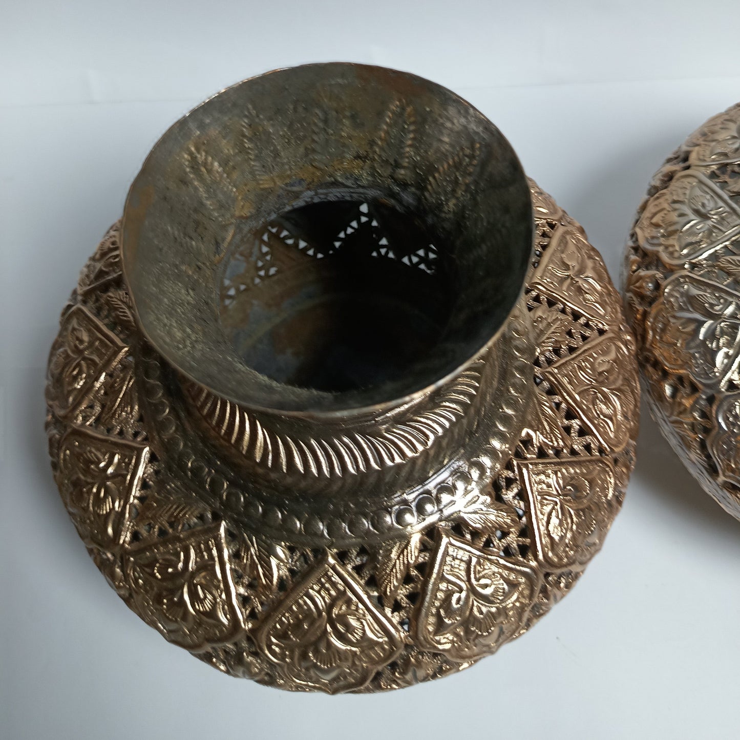 Antique Copper Vase set