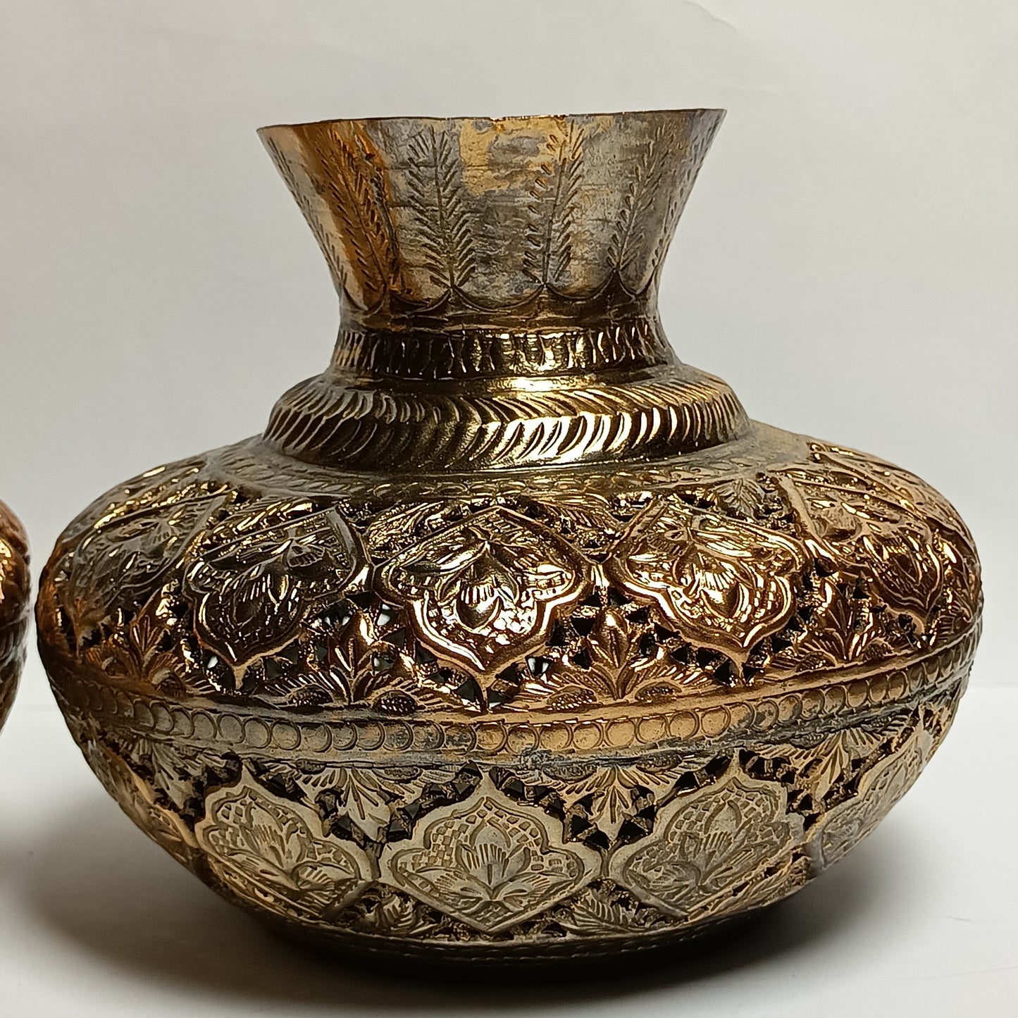 Antique Copper Vase set