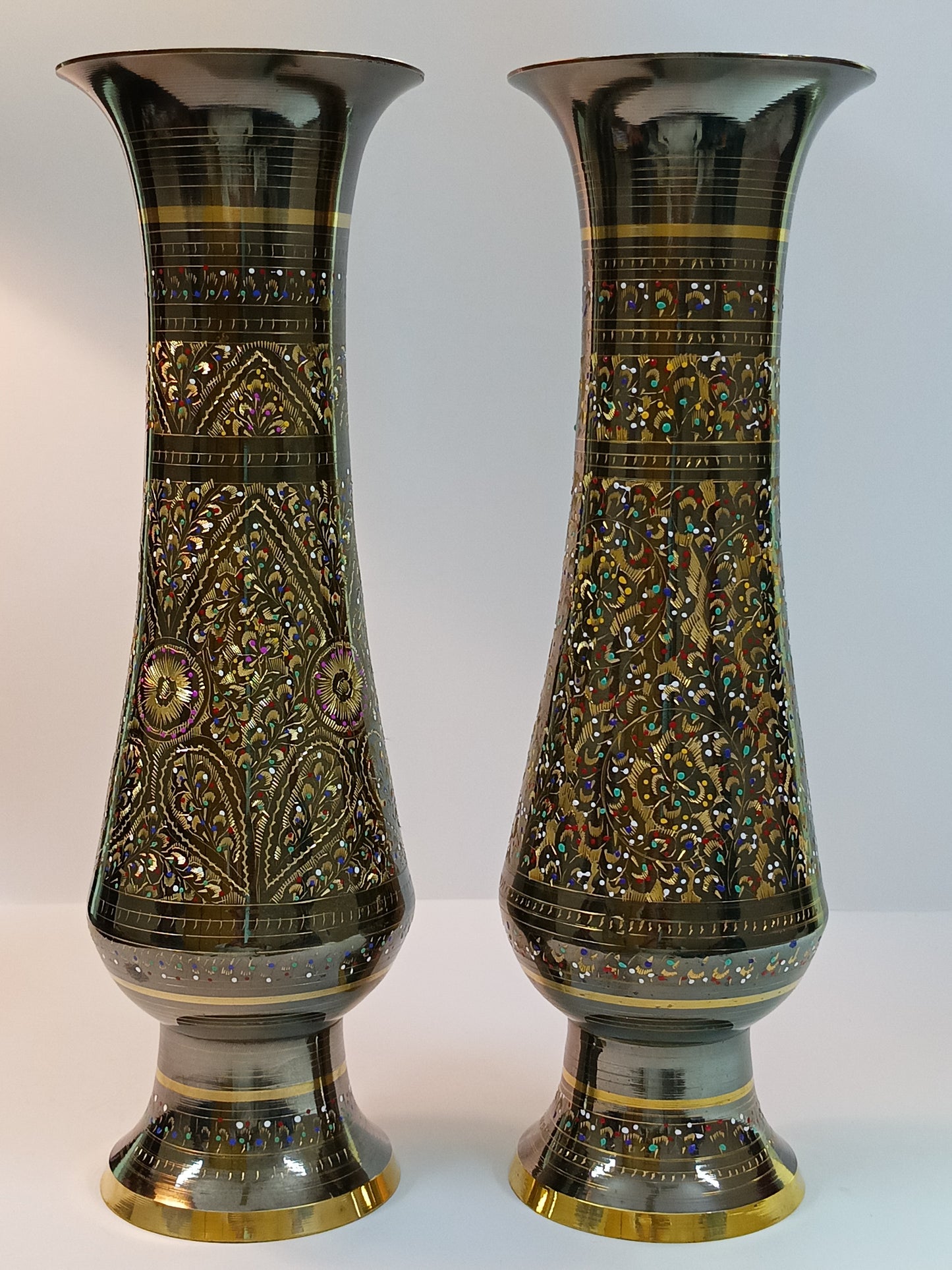 Brass Vase set 13.5 inches