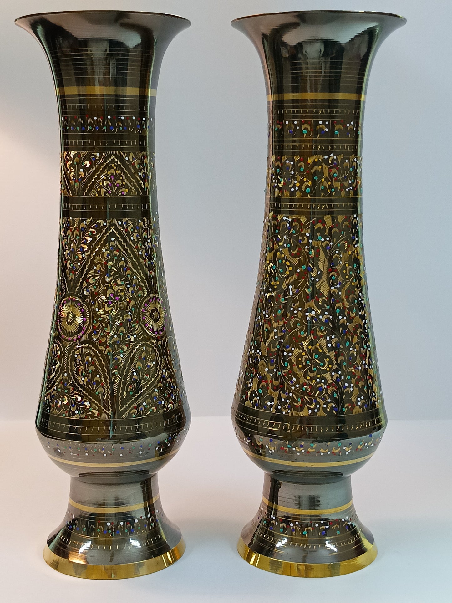 Brass Vase set 13.5 inches
