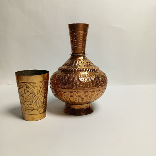 Small Copper Classic Antique Surahi